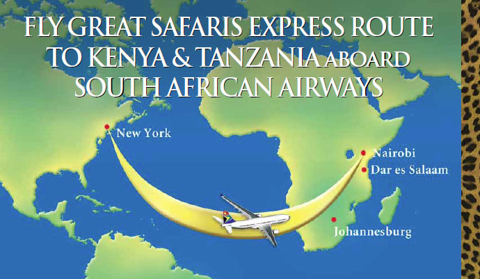 Fly Great Safaris to Kenya and Tanzania with SA
            Airlines