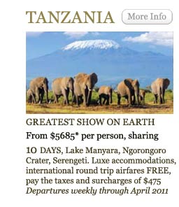 Tanzania Greatest Show On Earth - from $5685