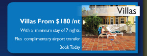 Villas From $180 nt
            With a  minimum stay of 7
            nights. Plus  complimentary airport transfer Book Today 