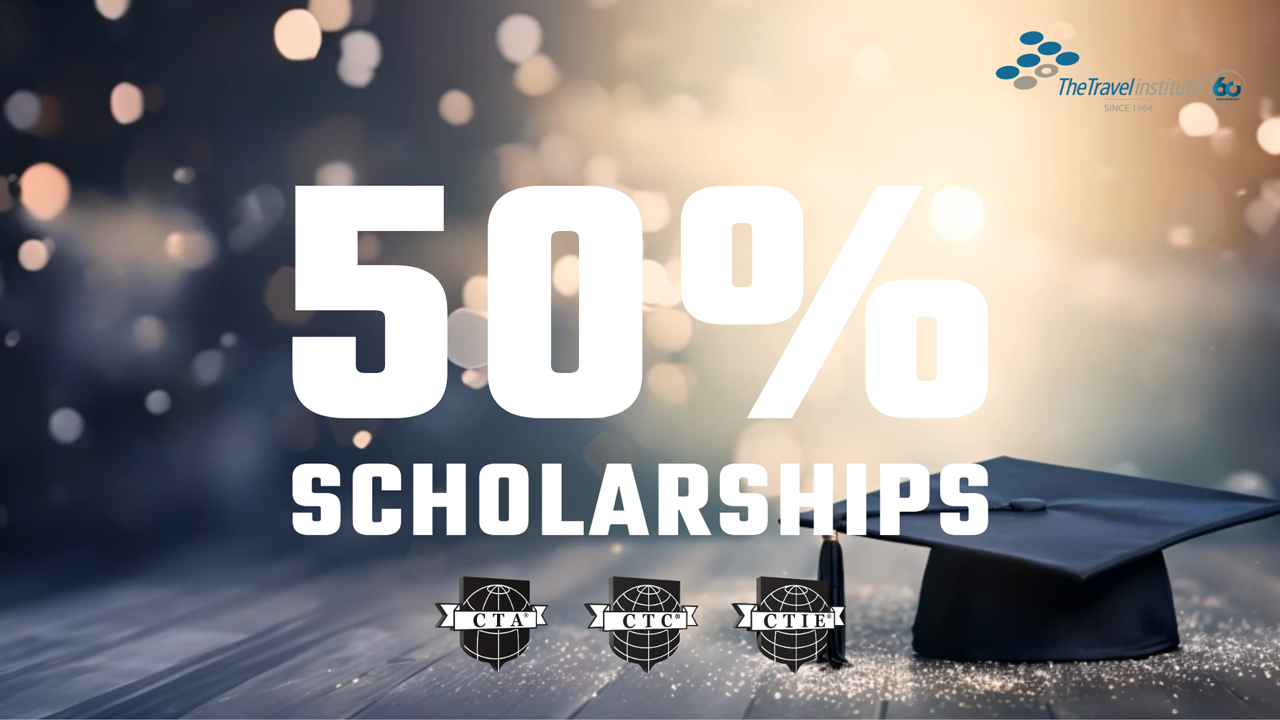 text with 50% scholaarships